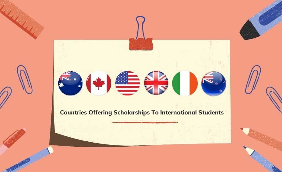 Representation of countries offering scholarship to International students
